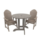Ensemble de salle à manger bistro Highwood Commercial Muskoka Adirondack 3 pièces de 36 pouces