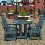 Ensemble de salle à manger bistro Highwood Commercial Muskoka Adirondack 3 pièces de 36 pouces