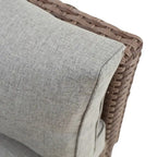 Ensemble de conversation d'extérieur Patio Festival à angle droit, 8 pièces