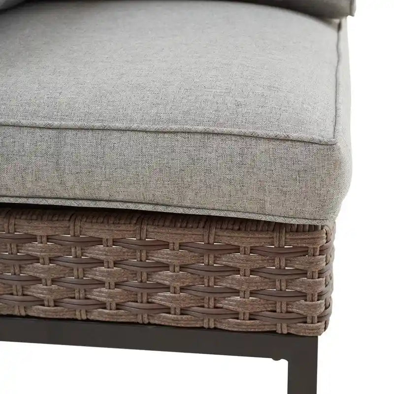 Ensemble de conversation d'extérieur Patio Festival à angle droit, 8 pièces