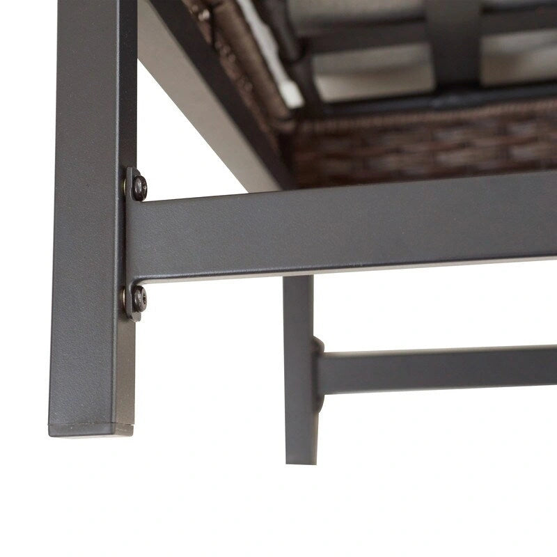 Ensemble de conversation d'extérieur Patio Festival à angle droit, 8 pièces