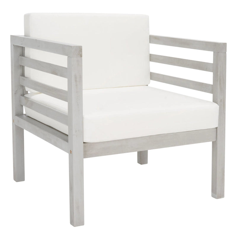 Ensemble de jardin Samira 4 pièces SAFAVIEH Outdoor - 66 cm (L) x 66 cm (P) x 124 cm (H)