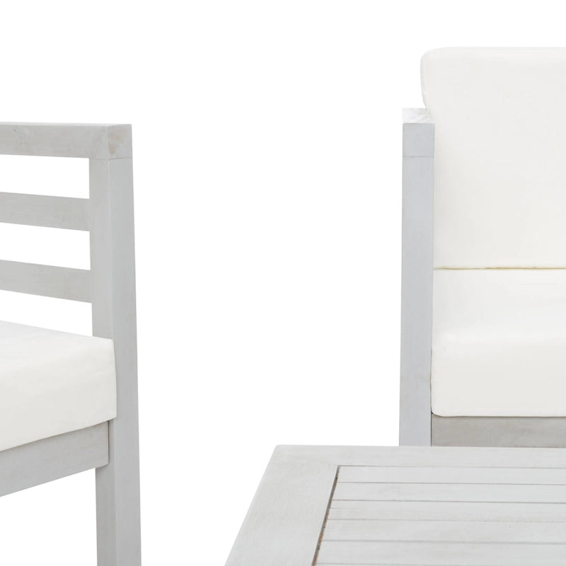 Ensemble de jardin Samira 4 pièces SAFAVIEH Outdoor - 66 cm (L) x 66 cm (P) x 124 cm (H)