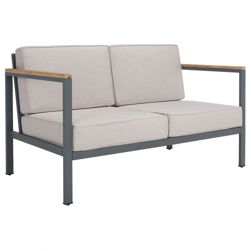 Ensemble de salon d'extérieur SAFAVIEH Astrit 4 pièces - 49 cm (L) x 28 cm (P) x 26 cm (H)