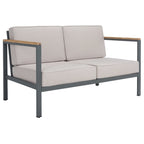 Ensemble de salon d'extérieur SAFAVIEH Astrit 4 pièces - 49 cm (L) x 28 cm (P) x 26 cm (H)