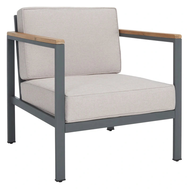 Ensemble de salon d'extérieur SAFAVIEH Astrit 4 pièces - 49 cm (L) x 28 cm (P) x 26 cm (H)