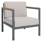 Ensemble de salon d'extérieur SAFAVIEH Astrit 4 pièces - 49 cm (L) x 28 cm (P) x 26 cm (H)