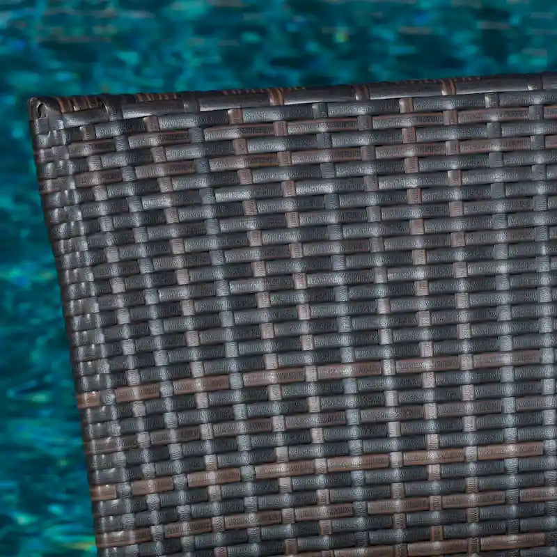 Ensemble de conversation de jardin 3 pièces en osier empilable Christopher Knight Home Littleton - Non disponible