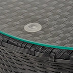 Ensemble de conversation en osier 3 pièces Kono par Christopher Knight Home