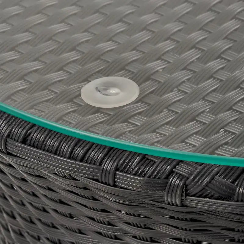 Ensemble de conversation en osier 3 pièces Kono par Christopher Knight Home