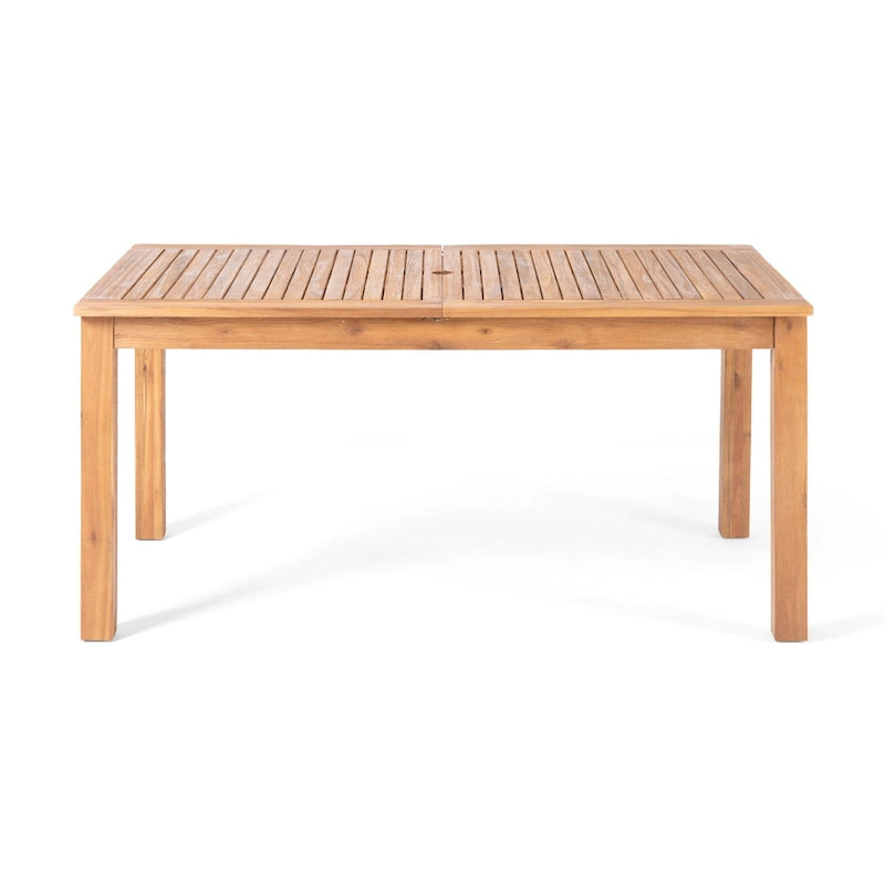 Ensemble de salle à manger extensible Nadia 9 pièces en bois et osier par Christopher Knight Home