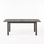 Ensemble de salle à manger extensible Nadia 9 pièces en bois et osier par Christopher Knight Home