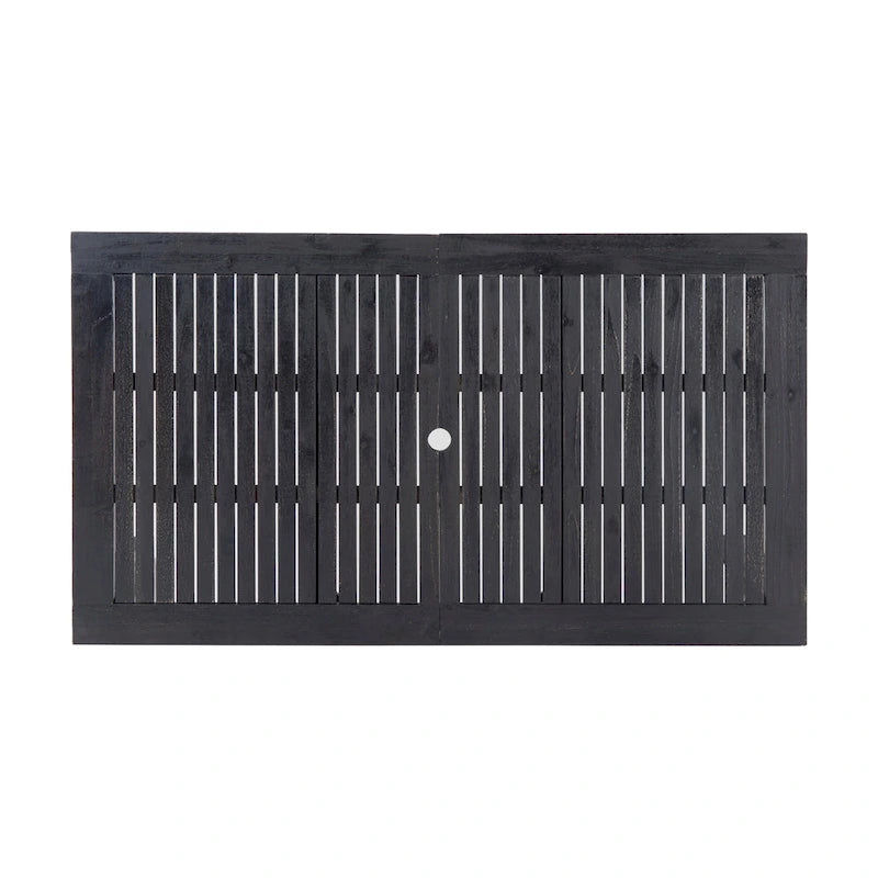 Ensemble de salle à manger extensible Nadia 9 pièces en bois et osier par Christopher Knight Home