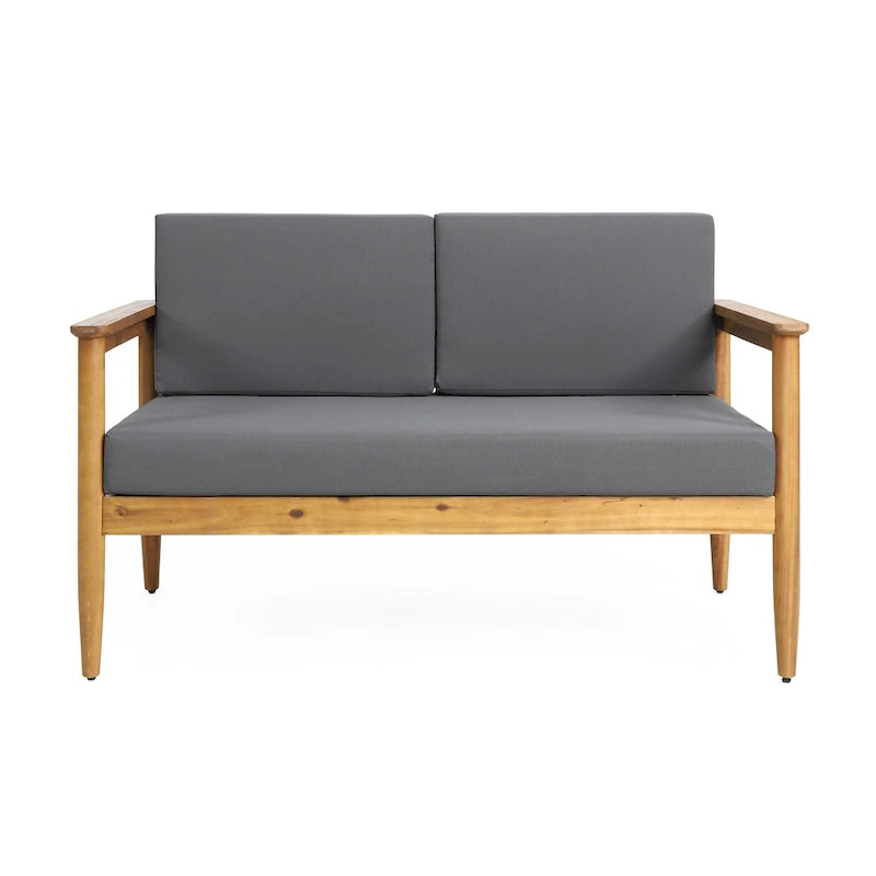 Ensemble de conversation d'extérieur Magnolia en bois d'acacia de Christopher Knight Home