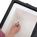 Table isotherme CorLiving Parksville en rotin noir