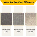 Ensemble de salle à manger rond bistro en métal 3 pièces MAISON ARTS pour patio