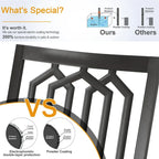 Ensemble bistro de patio MAISON ARTS comprenant une table basse avec parasol et 2 chaises empilables.