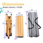 Table de camping pliante en métal, table de pique-nique portable enroulable pour l'extérieur