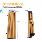 Table de camping pliante en métal, table de pique-nique portable enroulable pour l'extérieur