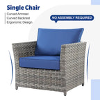 Ensemble de conversation de patio extérieur XIZZI 10 pièces avec foyer