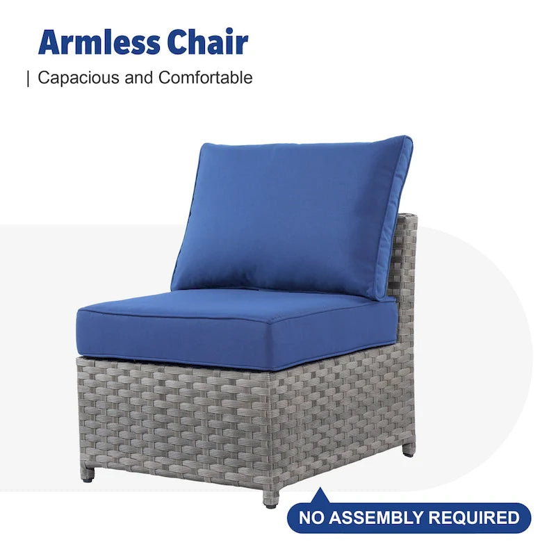 Ensemble de conversation de patio extérieur XIZZI 10 pièces avec foyer