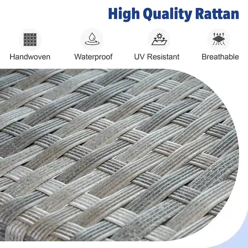 Ensemble de conversation de patio extérieur XIZZI 10 pièces avec foyer