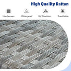 Ensemble de conversation de patio extérieur XIZZI 10 pièces avec foyer