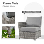 Ensemble de conversation de patio extérieur XIZZI 10 pièces avec foyer