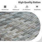 Ensemble de conversation de patio extérieur XIZZI 10 pièces avec foyer