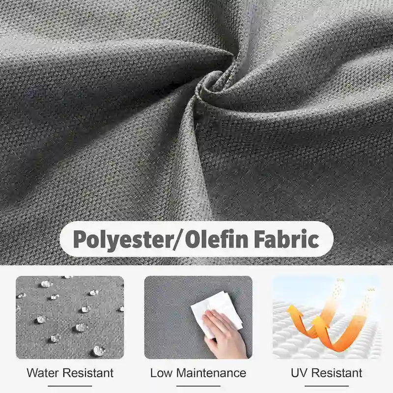 Ensemble de conversation de patio extérieur XIZZI 10 pièces avec foyer