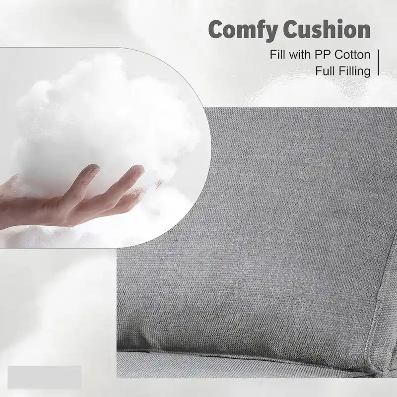 Ensemble de conversation de patio extérieur XIZZI 10 pièces avec foyer