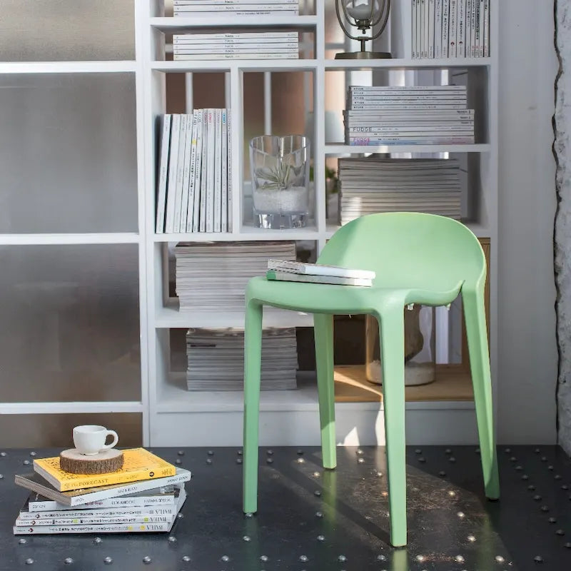 Tabourets bas empilables en résine Lagoon Joyous, lot de 2