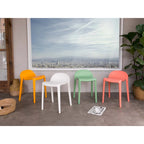 Tabourets bas empilables en résine Lagoon Joyous, lot de 2