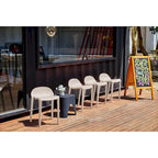 Tabourets bas empilables en résine Lagoon Joyous, lot de 2