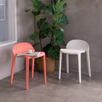 Tabourets bas empilables en résine Lagoon Joyous, lot de 2