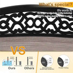 Ensemble de 4 chaises de salle à manger de patio PHI VILLA, fabriquées avec une structure robuste en aluminium et un tissu textilene respirant.