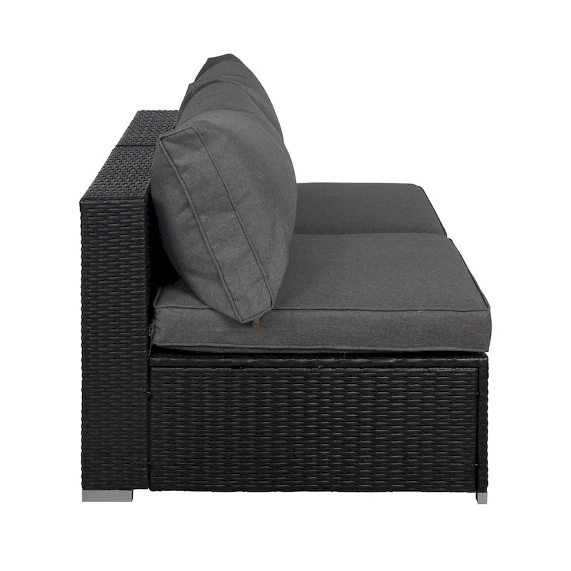 Chaises de jardin Luxton 64 avec coussins et table basse