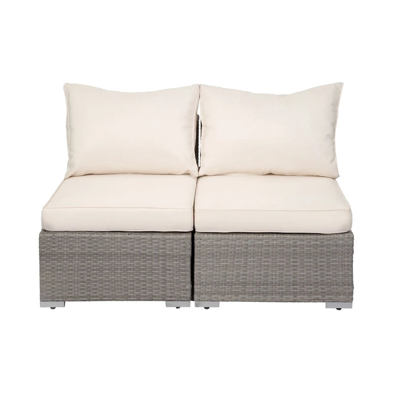 Chaises de jardin Luxton 64 avec coussins et table basse