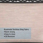 Ensemble de salle à manger d'extérieur 5 pièces, comprenant 4 chaises pivotantes avec structure en aluminium et revêtement en tissu textilene respirant, et 1 table ronde en métal.