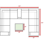 Ensemble de conversation 12 pièces LSI Antibes en osier gris et aluminium