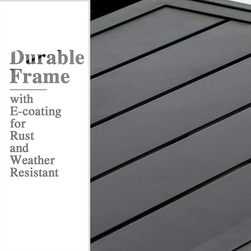 Ensemble de salle à manger d'extérieur 7/9 pièces, 6/8 chaises pliantes inclinables, 1 table rectangulaire extensible