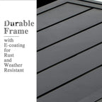 Ensemble de salle à manger d'extérieur 7/9 pièces, 6/8 chaises pliantes inclinables, 1 table rectangulaire extensible