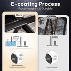 Ensemble de salle à manger d'extérieur 7/9 pièces, 6/8 chaises pliantes inclinables, 1 table rectangulaire extensible