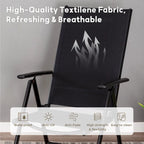 Ensemble de salle à manger d'extérieur 7/9 pièces, 6/8 chaises pliantes inclinables, 1 table rectangulaire extensible