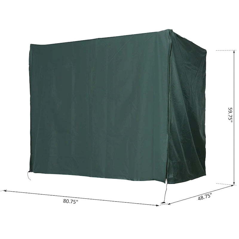 Housse Outsunny pour grande balancelle d'extérieur, idéale pour votre mobilier de jardin et de terrasse. Protège du vent, des rayons UV et de l'eau.