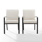 Ensemble de 2 chaises de jardin Crosley Kaplan - 63 cm (L) x 63 cm (P) x 94 cm (H)