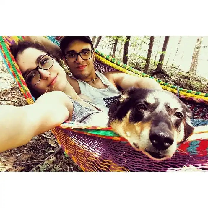 Hamac maya XL en corde épaisse avec support universel