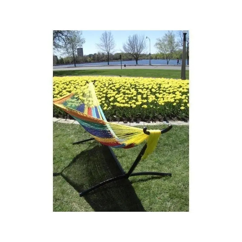 XL Thick Cord Mayan Hammock with Universal Stand