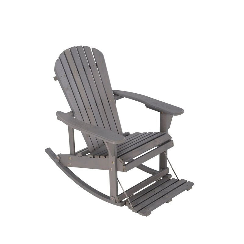 Fauteuil à bascule Adirondack Zero Gravity Collection avec repose-pieds intégré (paquet de 2)