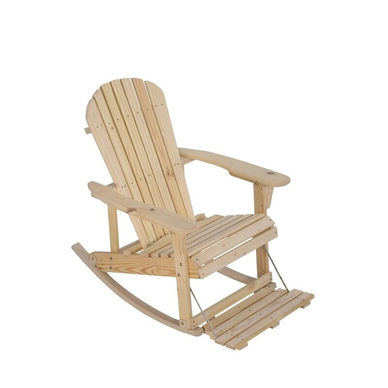 Fauteuil à bascule Adirondack Zero Gravity Collection avec repose-pieds intégré (paquet de 2)